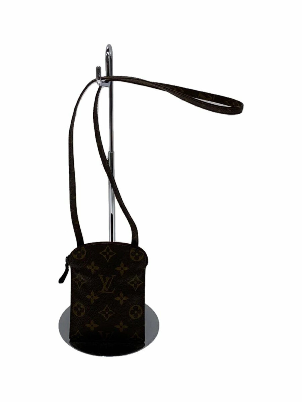 LOUIS VUITTON Pochette Secre Monogram Canvas Brown